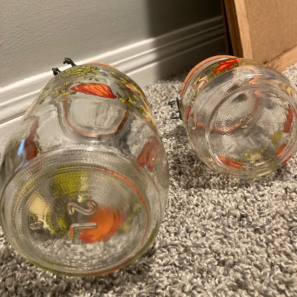 Spice of life vintage glass jar set of 2 (2L & 3/4L) - Picture 2 of 7